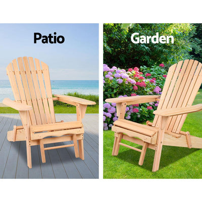 Gardeon 3 Piece Outdoor Beach Chair and Table Set - Payday Deals