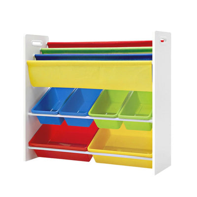 Keezi Kids Bookcase Childrens Bookshelf Toy Storage Organizer Display Rack Book - Payday Deals