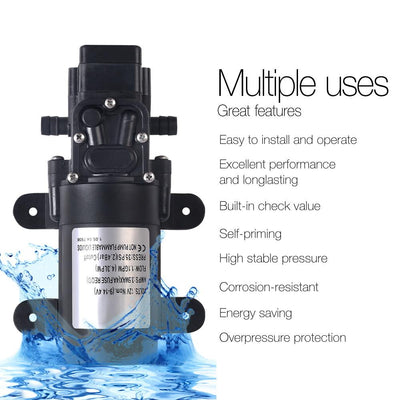 12V Portable Water Pressure Shower Pump - Payday Deals