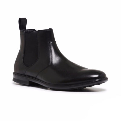 HUSH PUPPIES Carter Leather Boots Shoes Slip On Extra Wide Waterproof Chelsea Payday Deals
