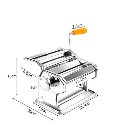 150mm Stainless Steel Pasta Making Machine Noodle Food Maker 100% Genuine Silver - Payday Deals