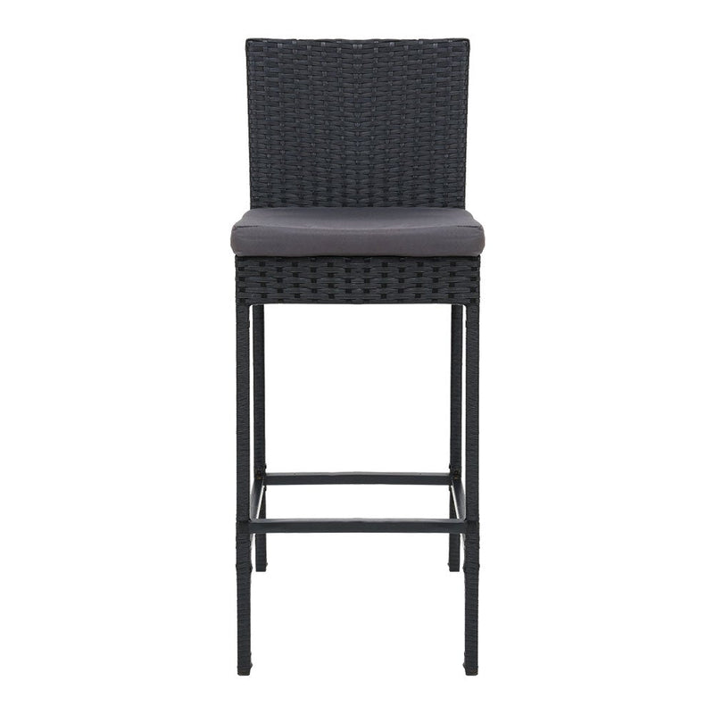 Gardeon Set of 4 Outdoor Bar Stools Dining Chairs Wicker Furniture - Payday Deals