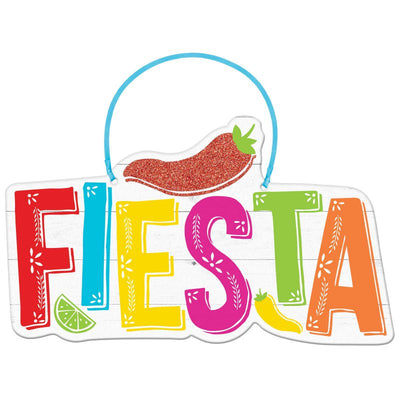 Mexican Taco Fiesta Hanging MDF Sign