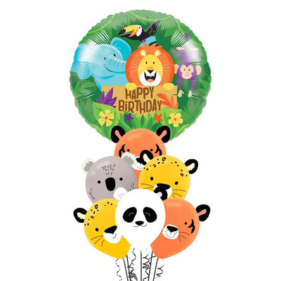 Jungle Safari Happy Birthday Balloon Party Pack