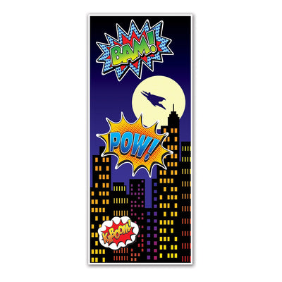 Superhero Door Cover & Party Game Birthday Pack