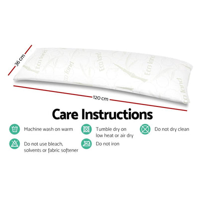 Giselle Bedding Full Body Memory Foam Pillow - Payday Deals