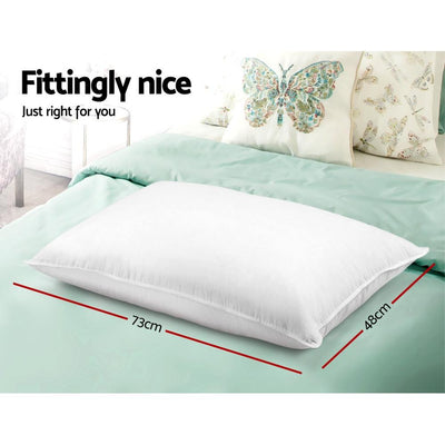 Giselle Bedding Set of 4 Medium & Firm Cotton Pillows - Payday Deals