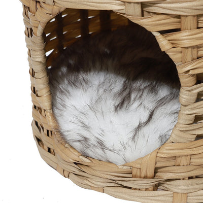PaWz Pet Cat Bed Puppy House Sleeping Nest Calming Cushion Washable Non-toxic - Payday Deals