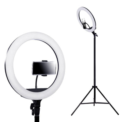 Embellir 14" LED Ring Light 5600K 3000LM Dimmable Stand MakeUp Studio Video - Payday Deals