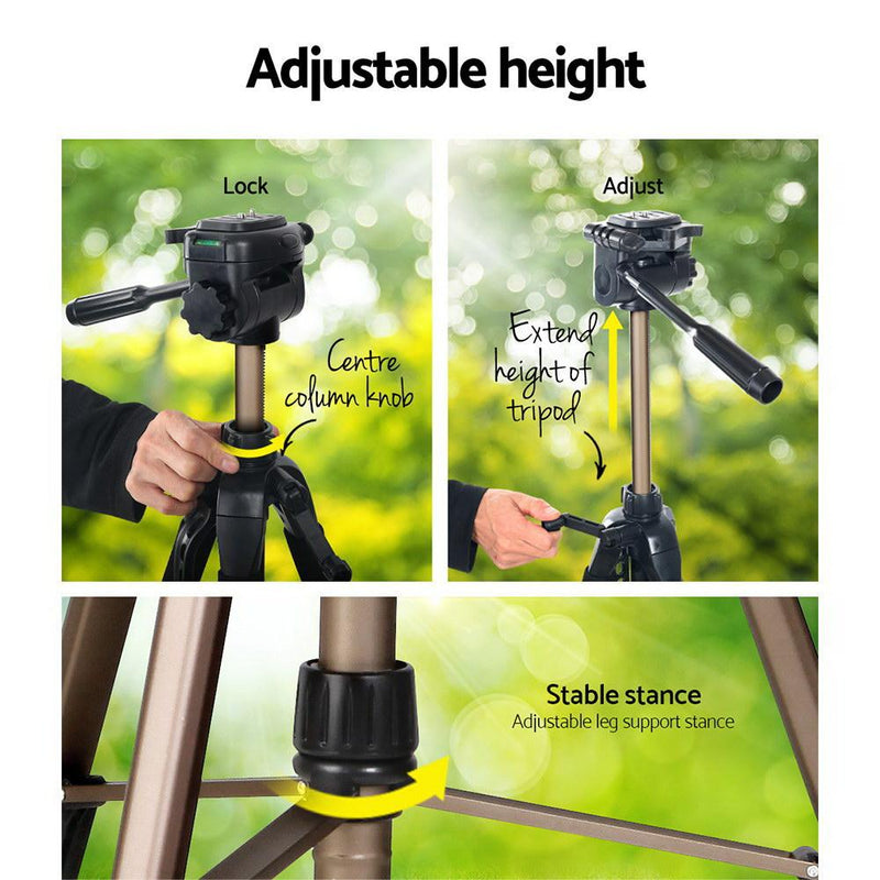 Weifeng 160cm Dual Bubble Level Camera Tripod - Payday Deals