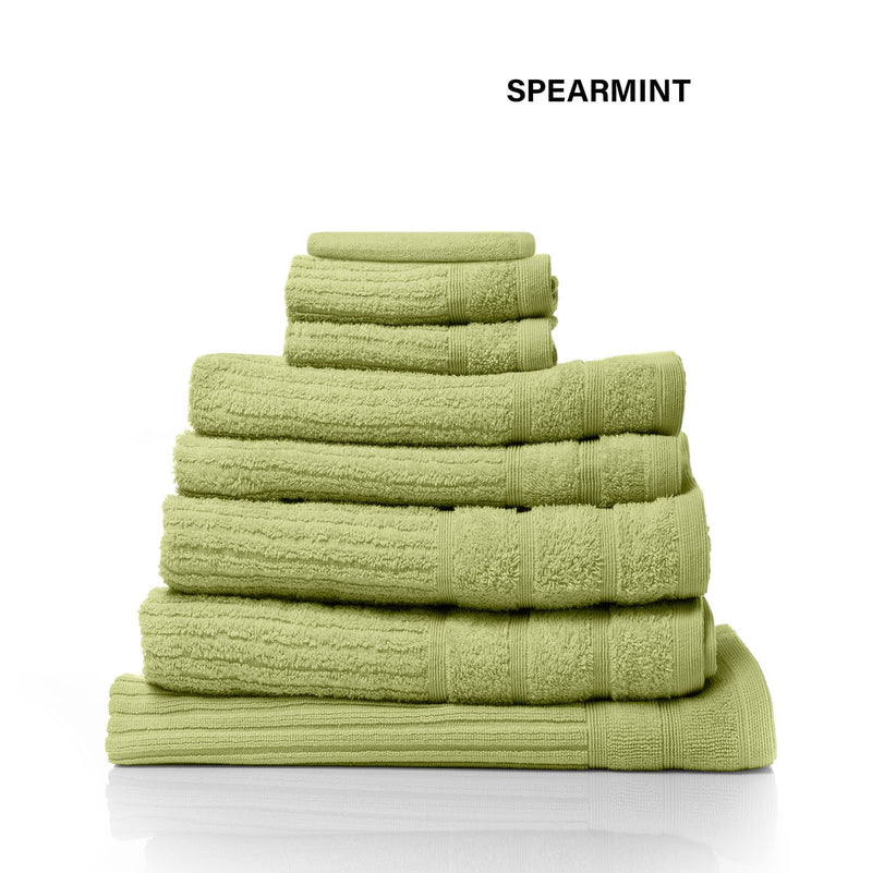 Royal Comfort Eden Egyptian Cotton 600GSM 8 Piece Luxury Bath Towels Set - Spearmint - Payday Deals