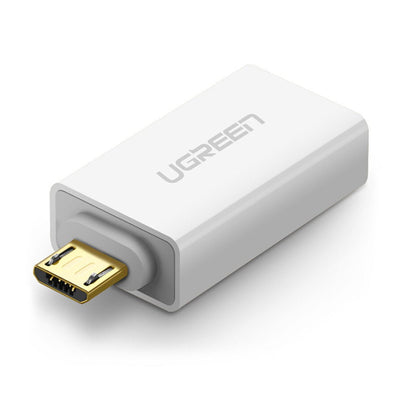 UGREEN Micro USB to USB-A OTG Adapter (White) - 30529