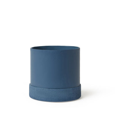 Tree Stripes Textured Base Pot - Arctic in Blue (Small)