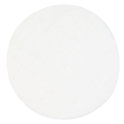 Puffy Soft Shaggy Round Rug White 160x160 cm Round
