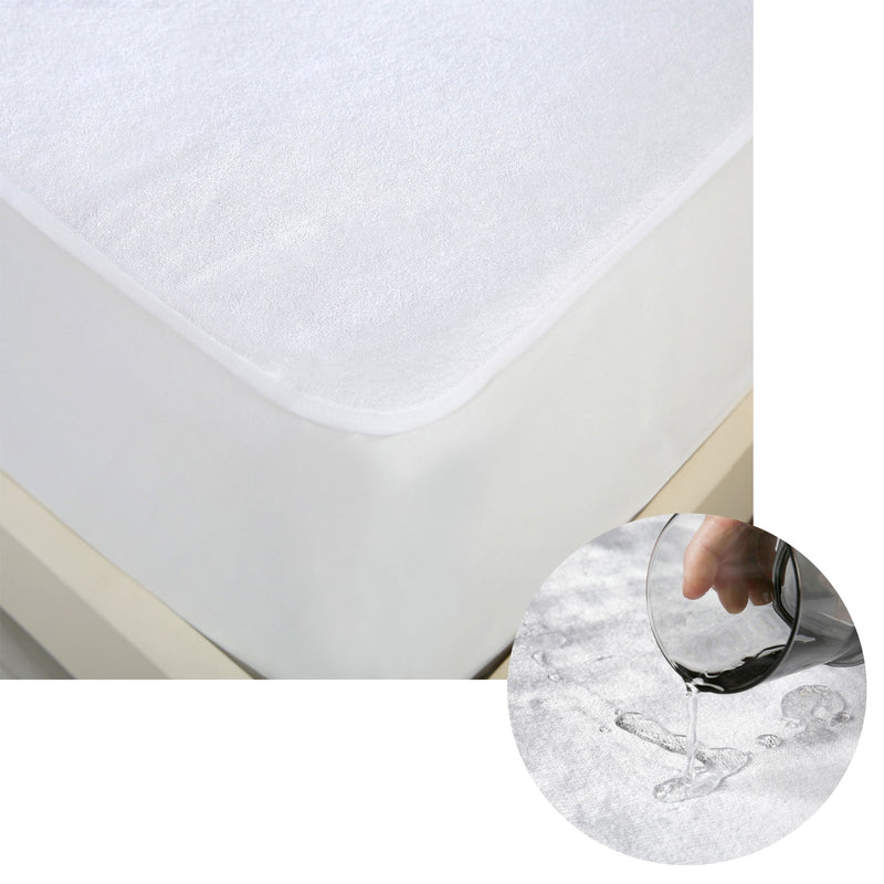 Accessorize Cotton Top Waterproof Mattress Protector Single