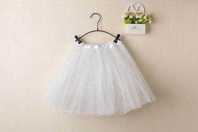 New Adults Tulle Tutu Skirt Dressup Party Costume Ballet Womens Girls Dance Wear, White Colour, Kids