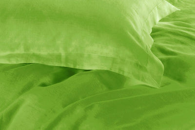 1000TC Tailored Double Size Green Duvet Doona Quilt Cover Set