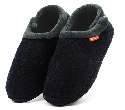 ARCHLINE Orthotic Slippers CLOSED Arch Scuffs Orthopedic Moccasins Shoes - Charcoal Marle - EUR 41