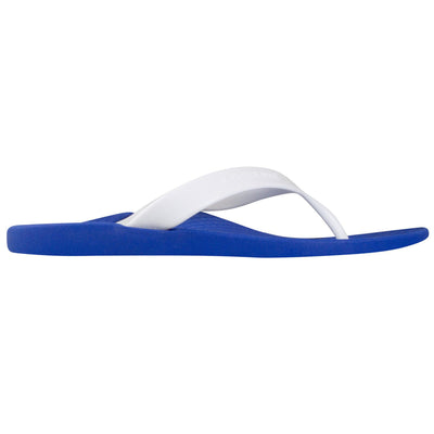ARCHLINE Orthotic Thongs Arch Support Shoes Footwear Flip Flops Orthopedic - Blue/White - EUR 37
