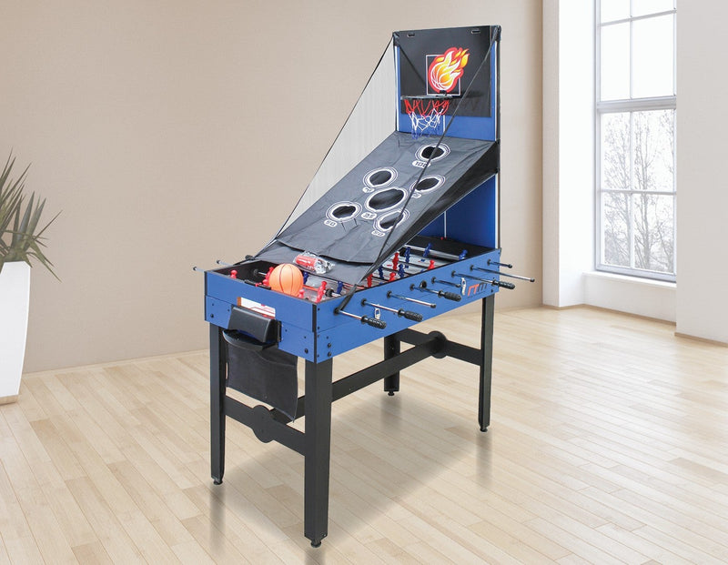 4FT 12-in-1 Combo Games Tables Foosball Soccer Basketball Hockey Pool Table Tennis - Payday Deals