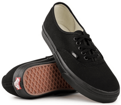 VANS Authentic Shoes Sneakers Classic Skateboard Sneakers Casual Skate Board - Black/Black