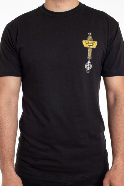 Vans Men's Off The Wall Tavern Cotton Short Sleeve Tee T-shirt - Black