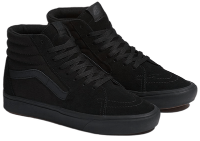 Vans Men's High Top Comfy Cush Sk8-Hi Shoes Boots Sneakers Casual - Black/Black