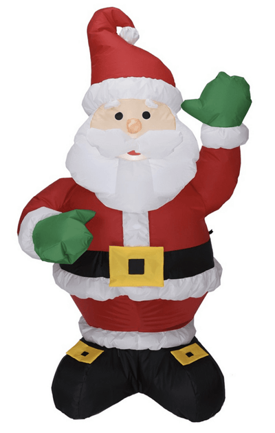 135cm Christmas Charm Inflatable Santa Claus Decor w/ LED Lights Blow Up Xmas