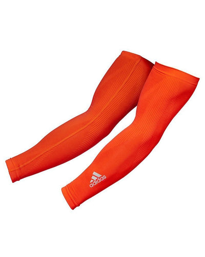 Adidas Compression Arm Sleeves Cover Basketball Sports Elbow Support L/XL - Red