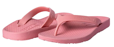 ARCHLINE Orthotic Thongs Arch Support Shoes Medical Footwear Flip Flops - Coral Pink