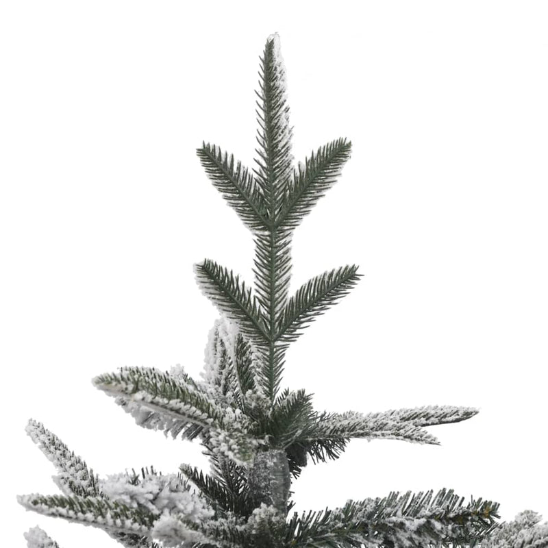 Artificial Christmas Tree with Flocked Snow Green 210 cm PVC&PE Payday Deals