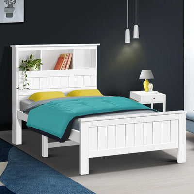 Artiss King Single Wooden Timber Bed Frame Payday Deals