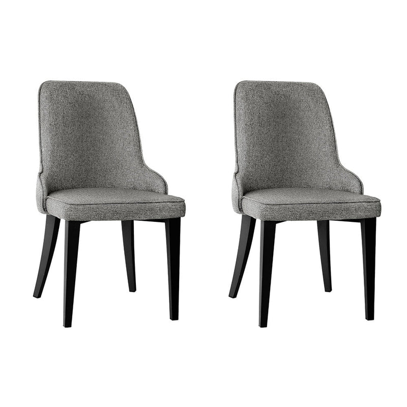 Artiss Set of 2 Fabric Dining Chairs - Grey Payday Deals
