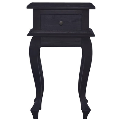 Bedside Table Light Black Coffee 35x30x60cm Solid Mahogany Wood Payday Deals