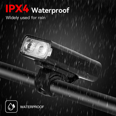 Bike 360° Light Front USB Rechargeable 1000 Lumen IPX4 Waterproof and Built in 2500mAh Powerbank Led Bicycle Lighting Payday Deals