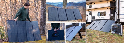 BLUETTI PV350 350W Solar Panel for AC200P/AC200MAX/AC300/EP500 Solar Generator Portable Power Station, Foldable Solar Power Backup, Off-Grid Supplies for Outdoor Camping, Power Failure, Road Trip Payday Deals