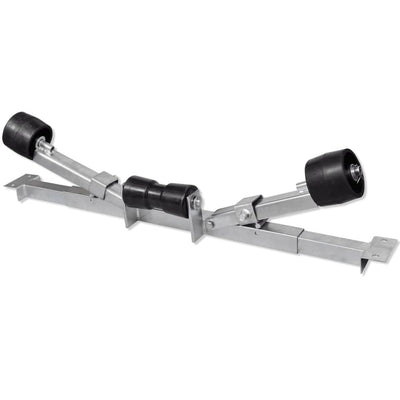 Boat Trailer Bottom Support Bracket with Keel Rollers Payday Deals