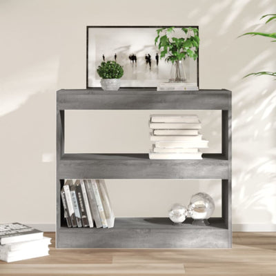 Book Cabinet/Room Divider Grey Sonoma 80x30x72 cm Payday Deals