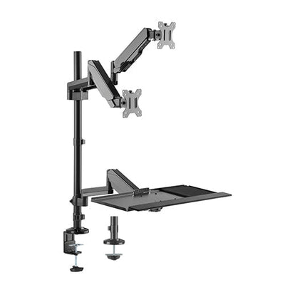 Brateck Gas Spring Sit-Stand Workstation Dual Monitors Mount Payday Deals