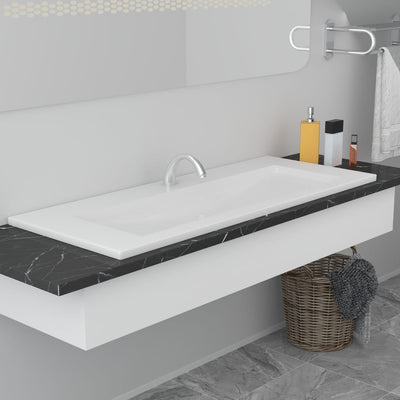 Built-in Basin 101x39.5x18.5 cm Ceramic White Payday Deals