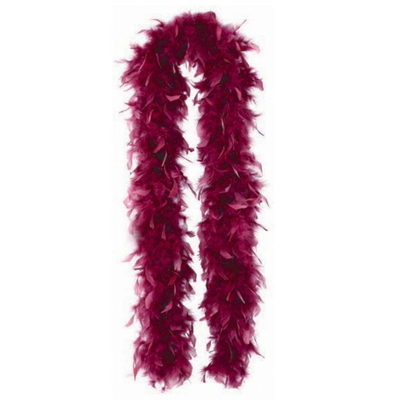 Burgundy Feather Boa Costume Accessory Payday Deals