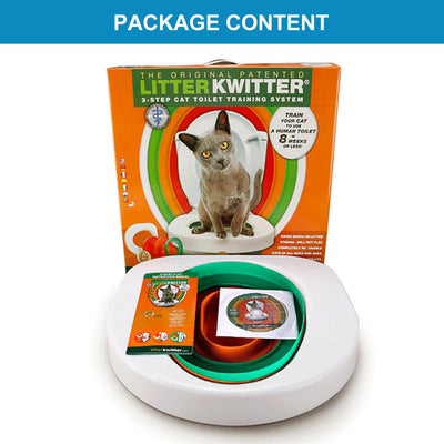 Cat Toilet Training System 3 Step Litter Kwitter Pet Training DVD Instruction Payday Deals