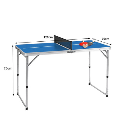 Centra Table Tennis Table Foldable Ping Pong Balls Bats Game Set Indoor Outdoor Payday Deals