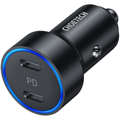 CHOETECH C0054 2-Port 40W USB-C Car Charger Adapter Payday Deals