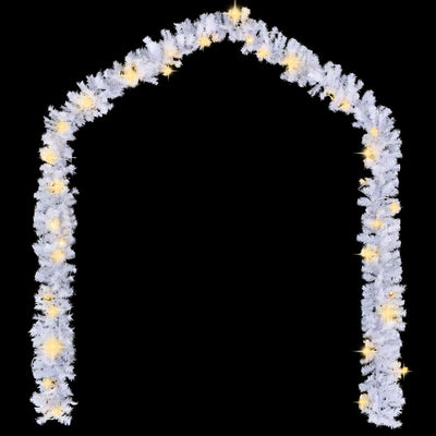 Christmas Garland with LED Lights 20 m White Payday Deals