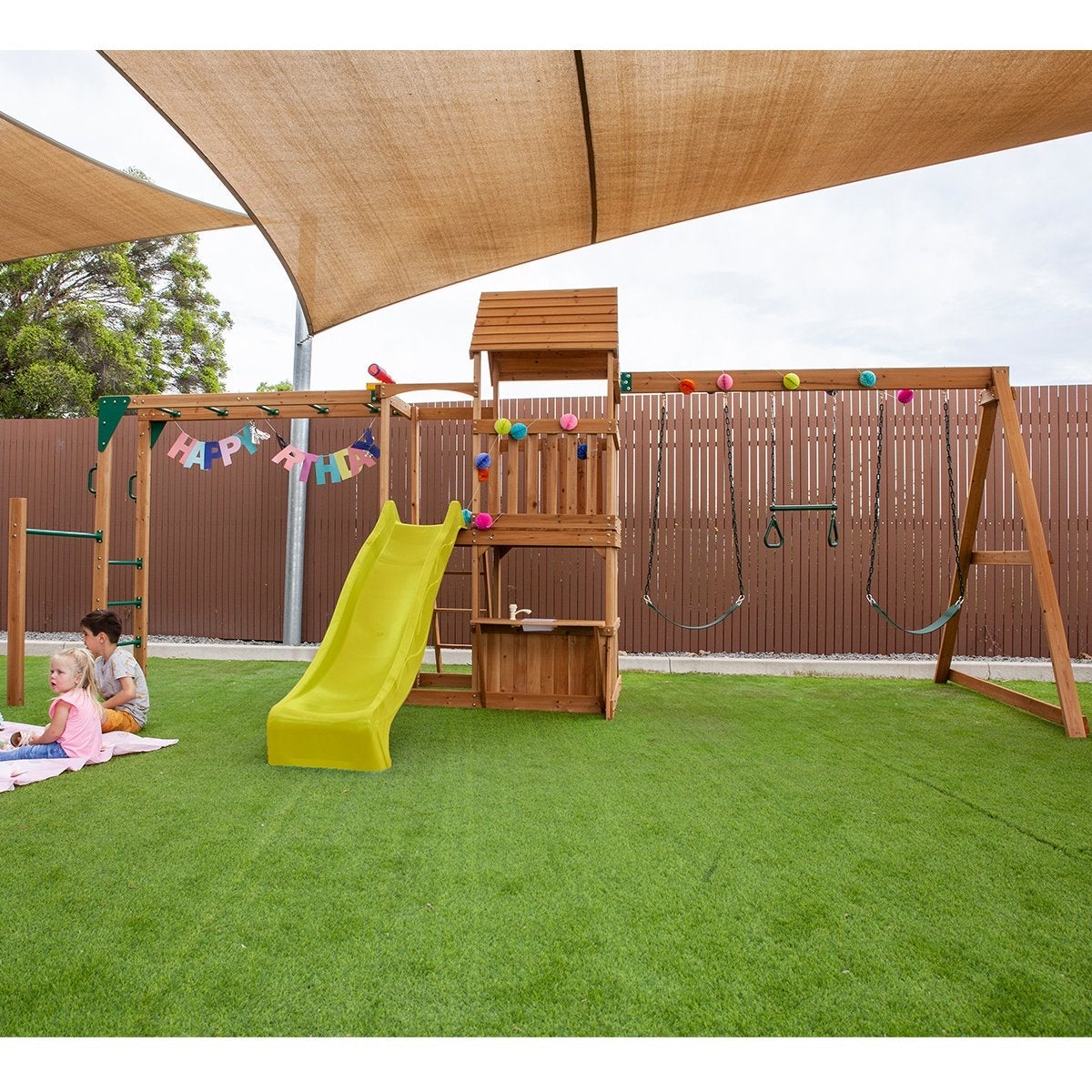 Coburg Lake Swing & Play Set (Yellow Slide) Payday Deals