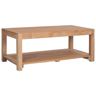 Coffee Table 100x50x40 cm Solid Teak Wood Payday Deals
