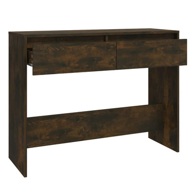 Console Table Smoked Oak 100x35x76.5 cm Chipboard Payday Deals