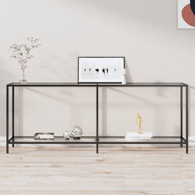 Console Table Transparent 200x35x75.5 cm Tempered Glass Payday Deals