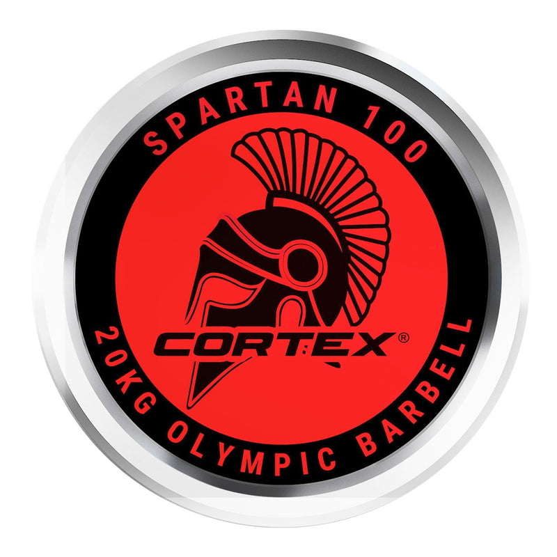 CORTEX SPARTAN100 7ft 20kg Olympic Barbell with Lockjaw Collars Payday Deals